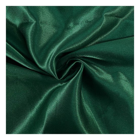 Dark Green Crepe Satin Fabric by the Metre