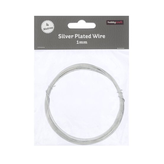 1mm Silver Plated Wire 4m
