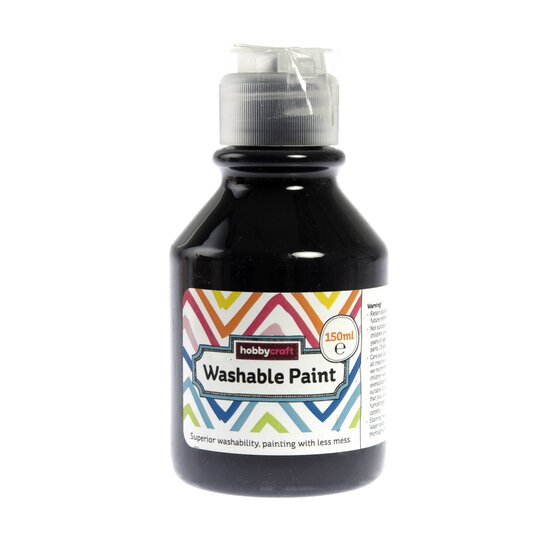 Black Washable Paint 150ml