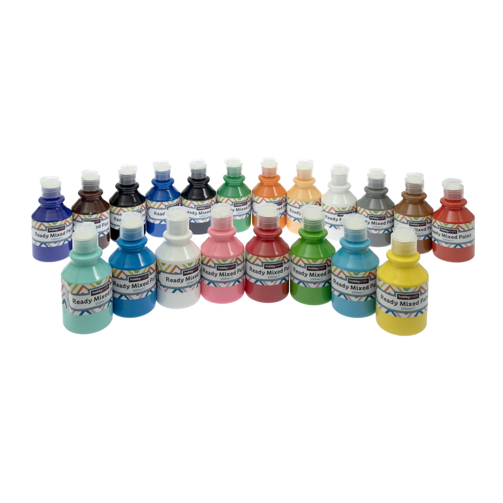 Assorted Ready Mixed Paint 150ml 20 Pack