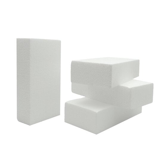 Polystyrene Bricks 20cm x 10cm x 5cm 4 Pack