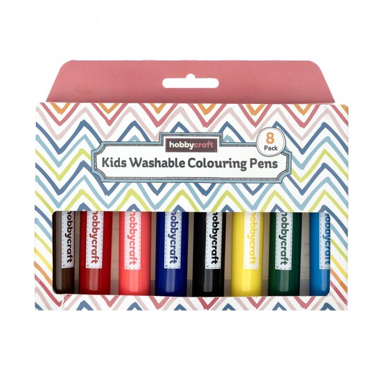 Washable Colouring Pens 8 Pack