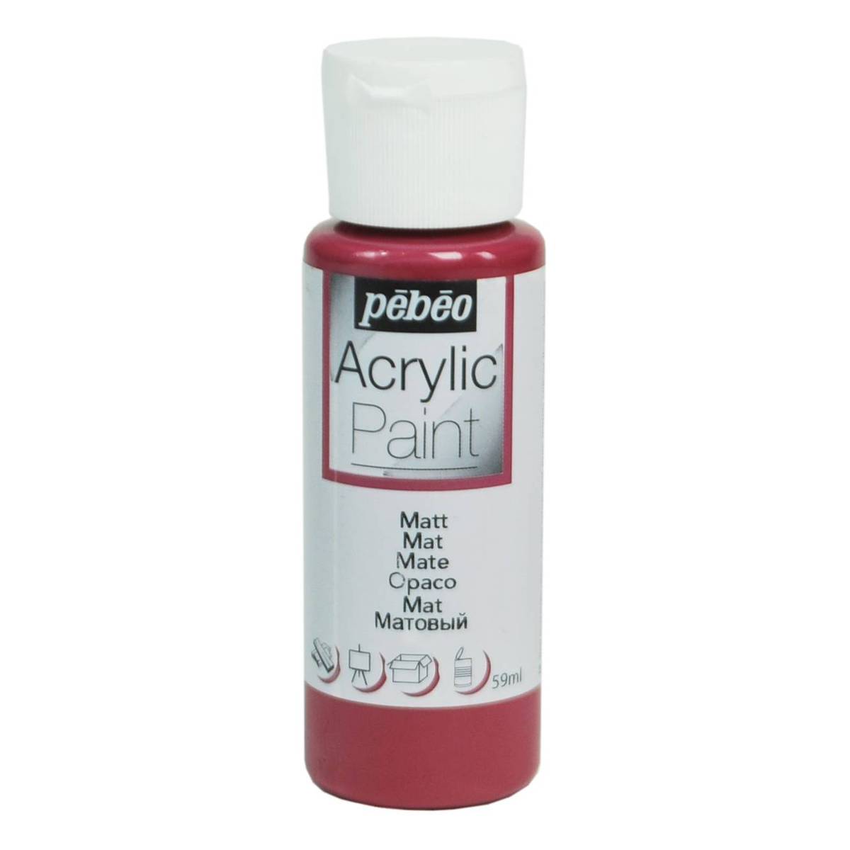 Pebeo Plum Matt Acrylic Craft Paint 59ml