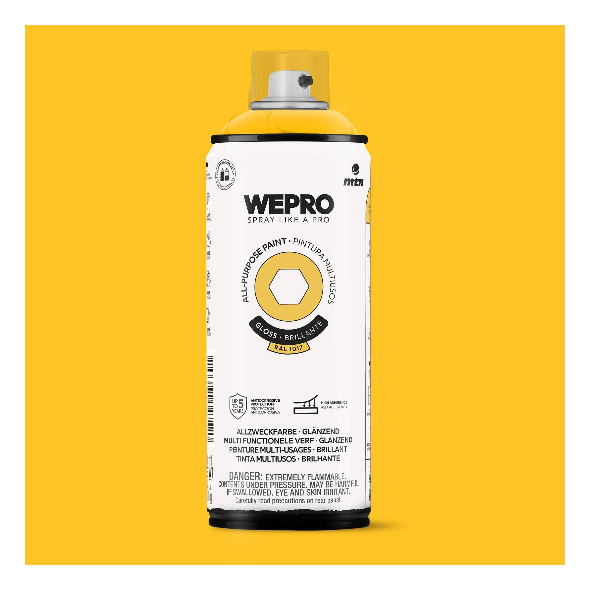 MTN WEPRO Samba Yellow Gloss All-Purpose Paint 400ml
