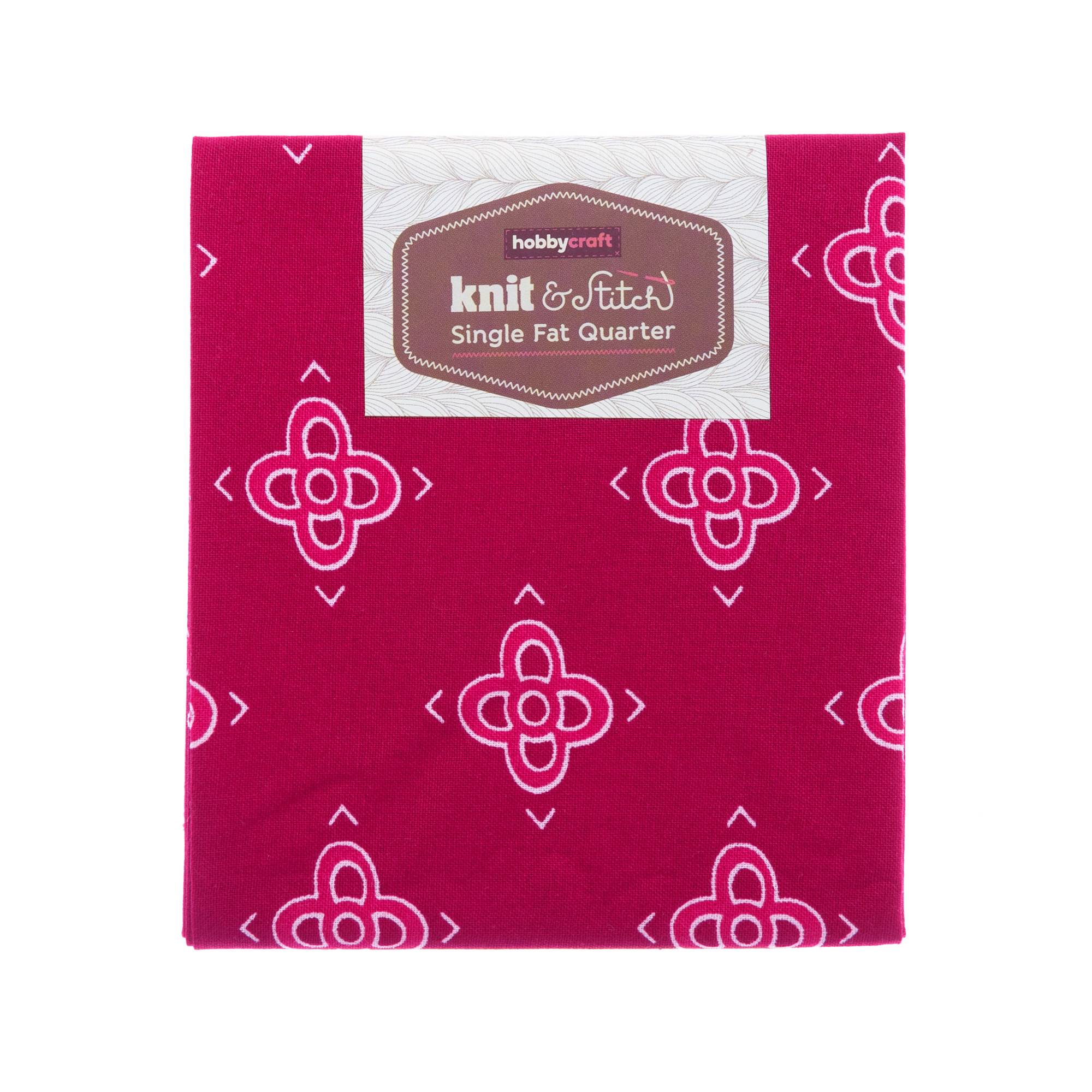 Pink Arrow Single Cotton Fat Quarter