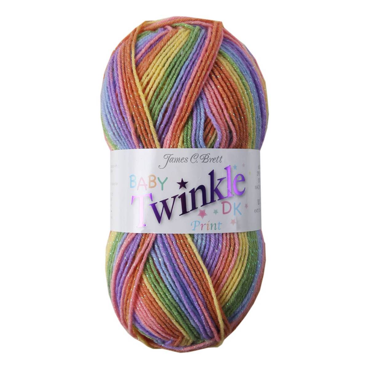 James C Brett Pastel Multi Baby Twinkle DK 100g