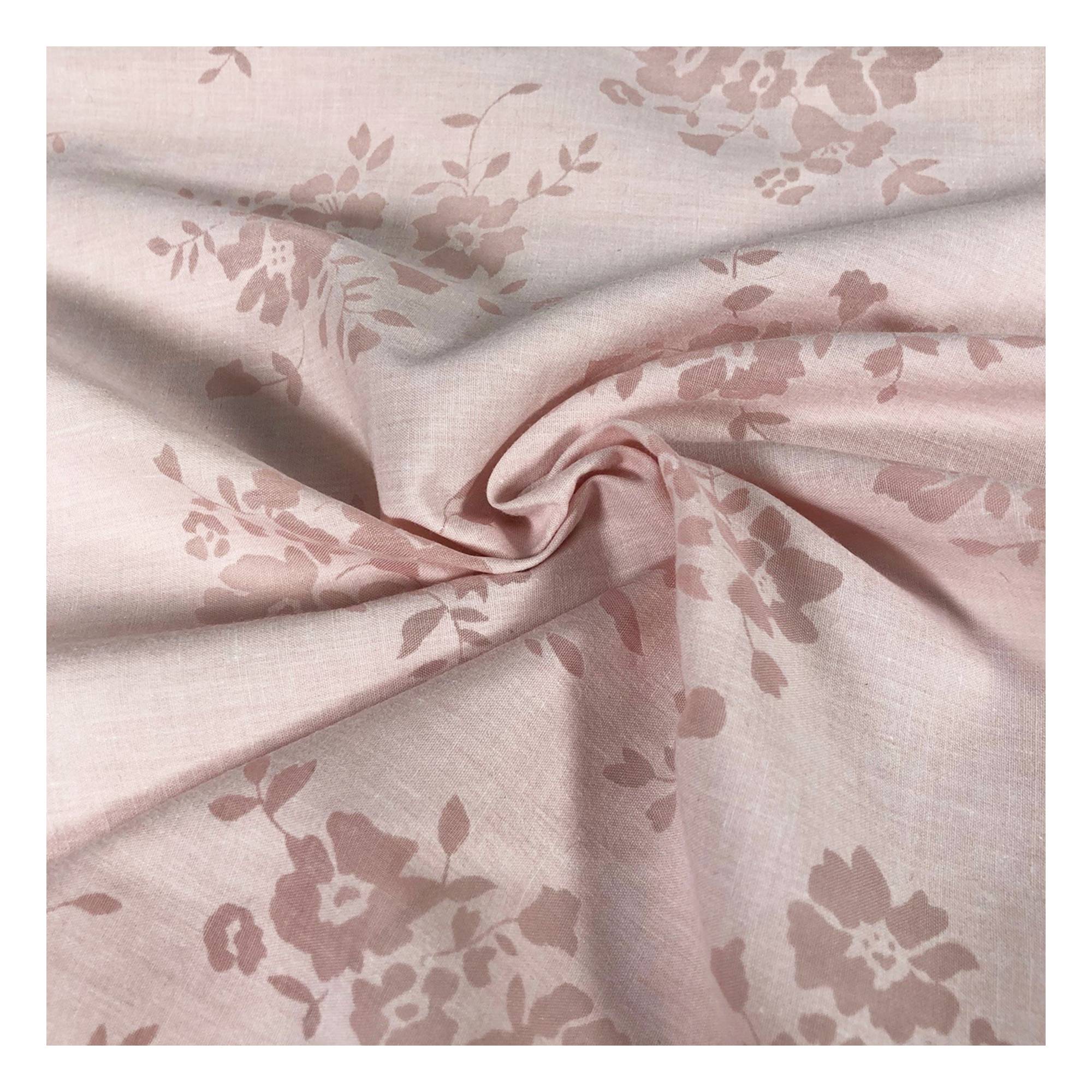 Pink Burnout Posy Fabric by the Metre