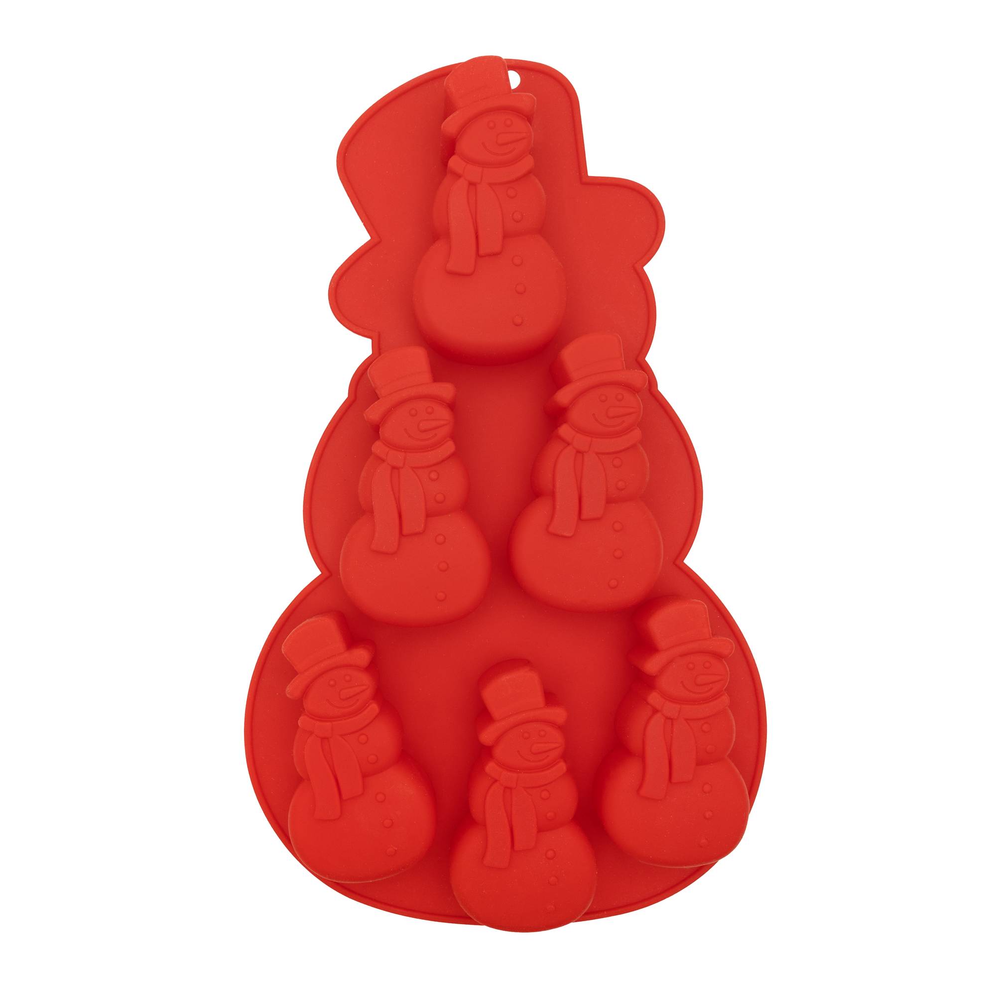 Silicone Snowman Mould 6 Wells