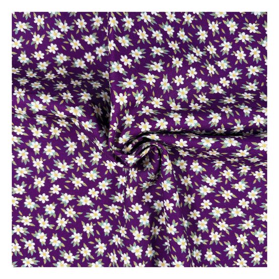 Nocturne Flora Shadow Bloom Cotton Fabric by the Metre