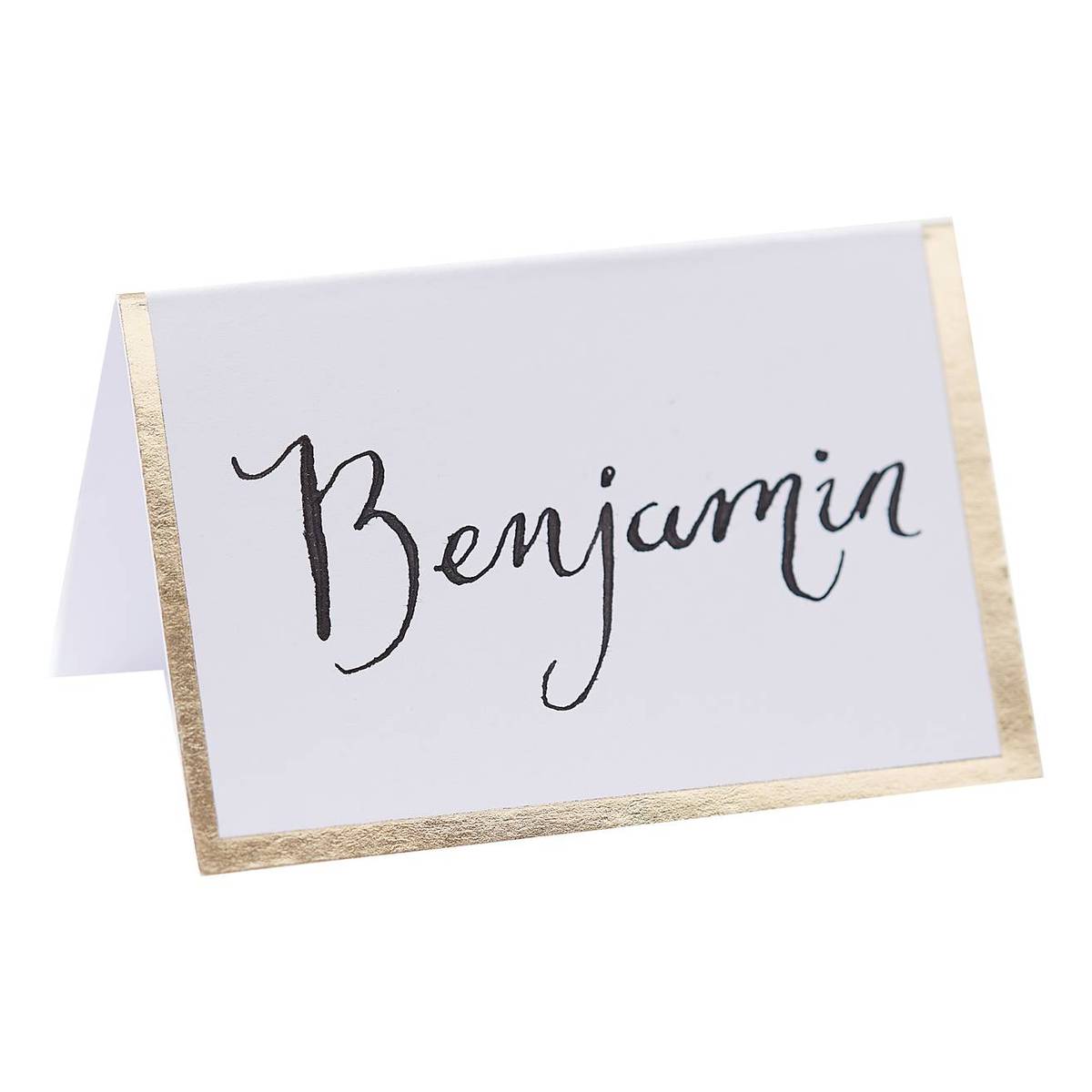 Ginger Ray Gold Foiled Border Place Cards 10 Pack