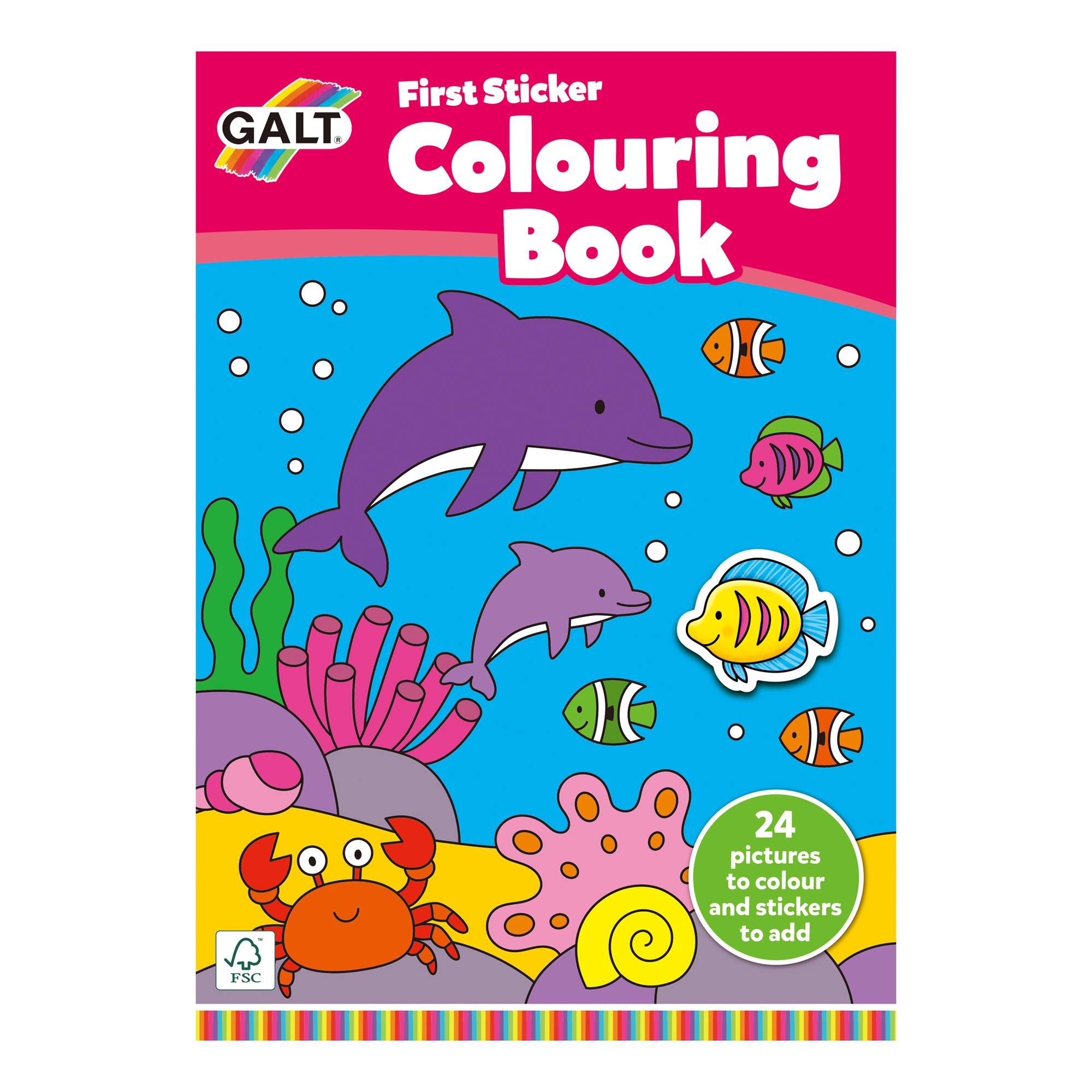 Galt First Sticker Colouring Book