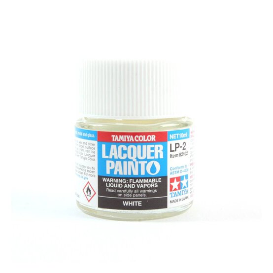 Tamiya Gloss White Lacquer Paint 10ml (LP-2)