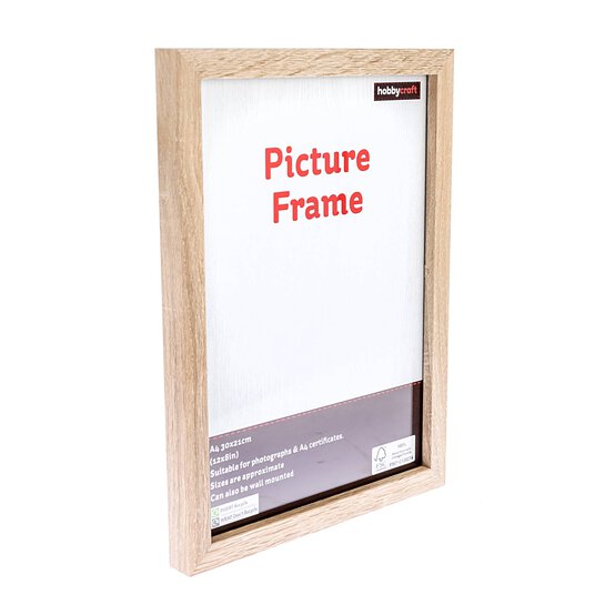 Oak Effect Picture Frame A4
