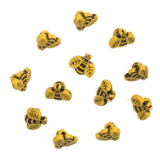 Trimits Bee Craft Buttons 12 Pieces