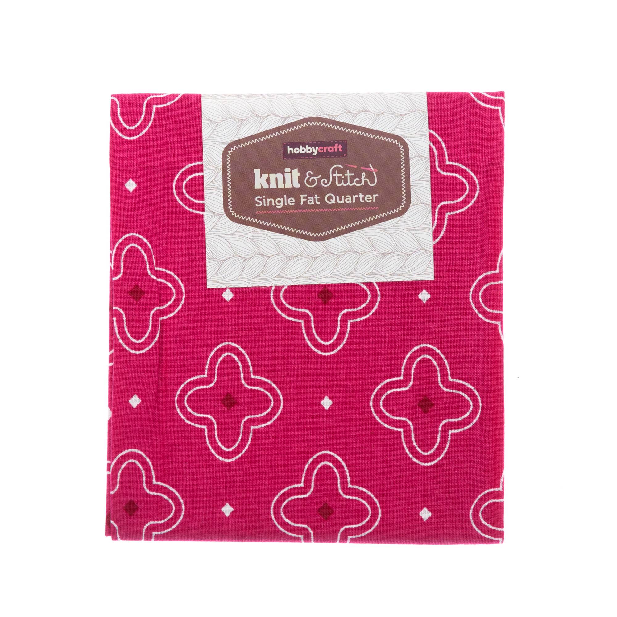 Pink Cross Single Cotton Fat Quarter