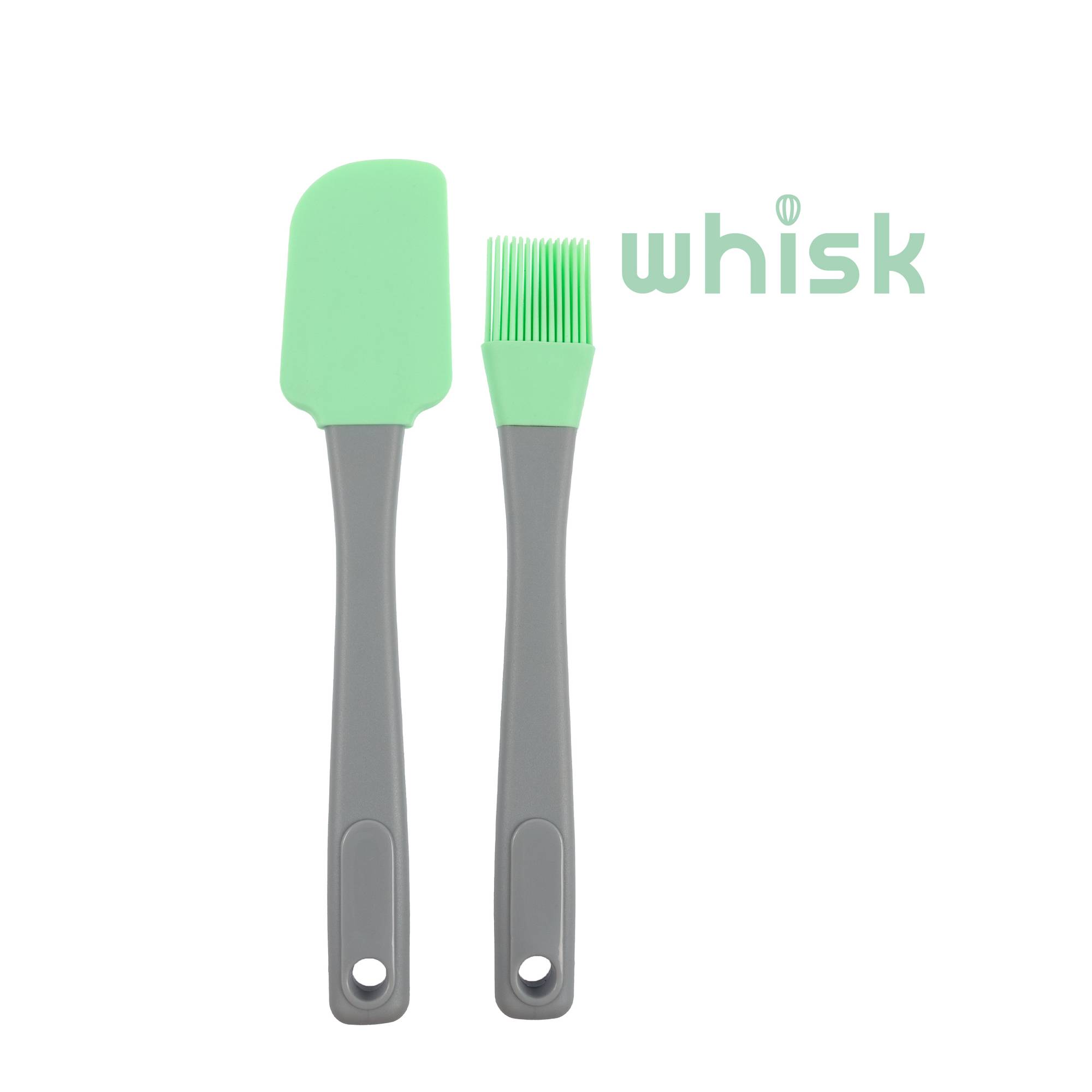 Whisk Silicone Spatula and Brush Set 2 Pieces