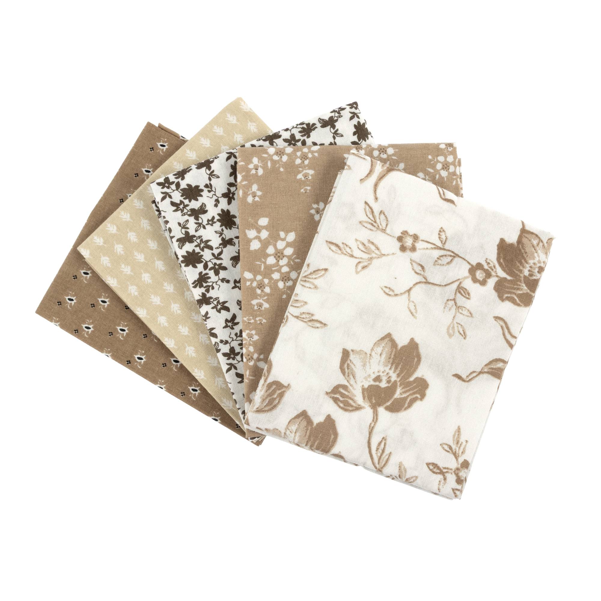 Tonal Floral Cotton Fat Quarters 5 Pack