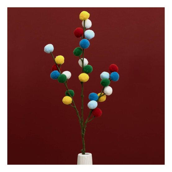 Multicoloured Pom Pom Pick 56cm