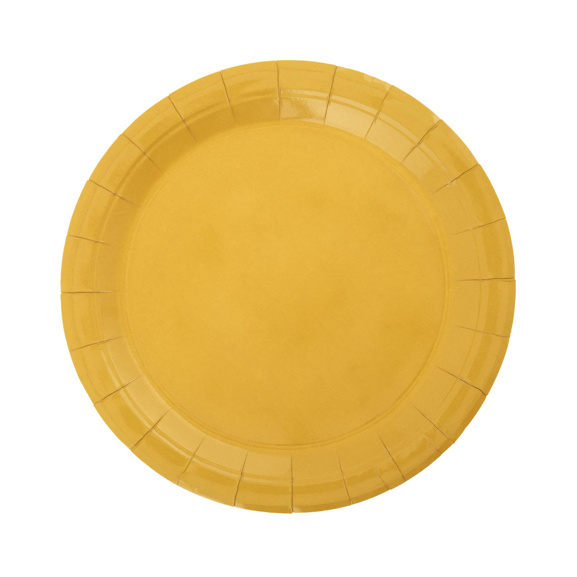 Gold Paper Plates 8 Pack