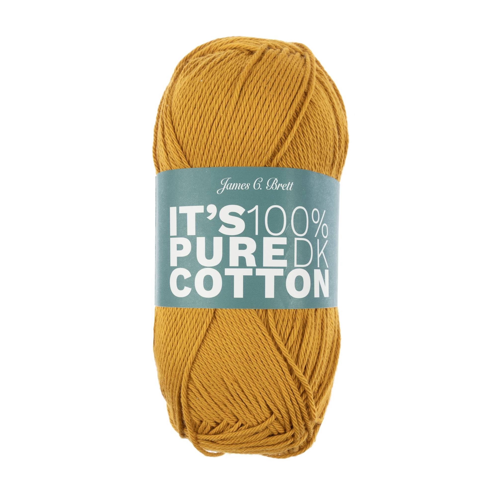 James C Brett Mustard It’s Pure Cotton Yarn 100g