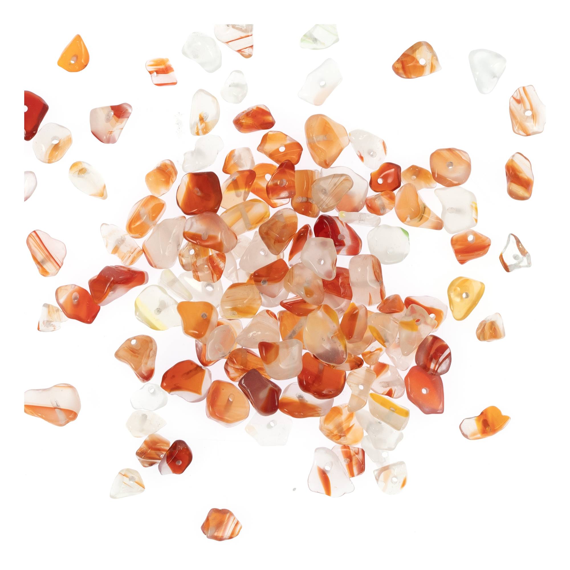 Dark Orange Gem Stones 30g