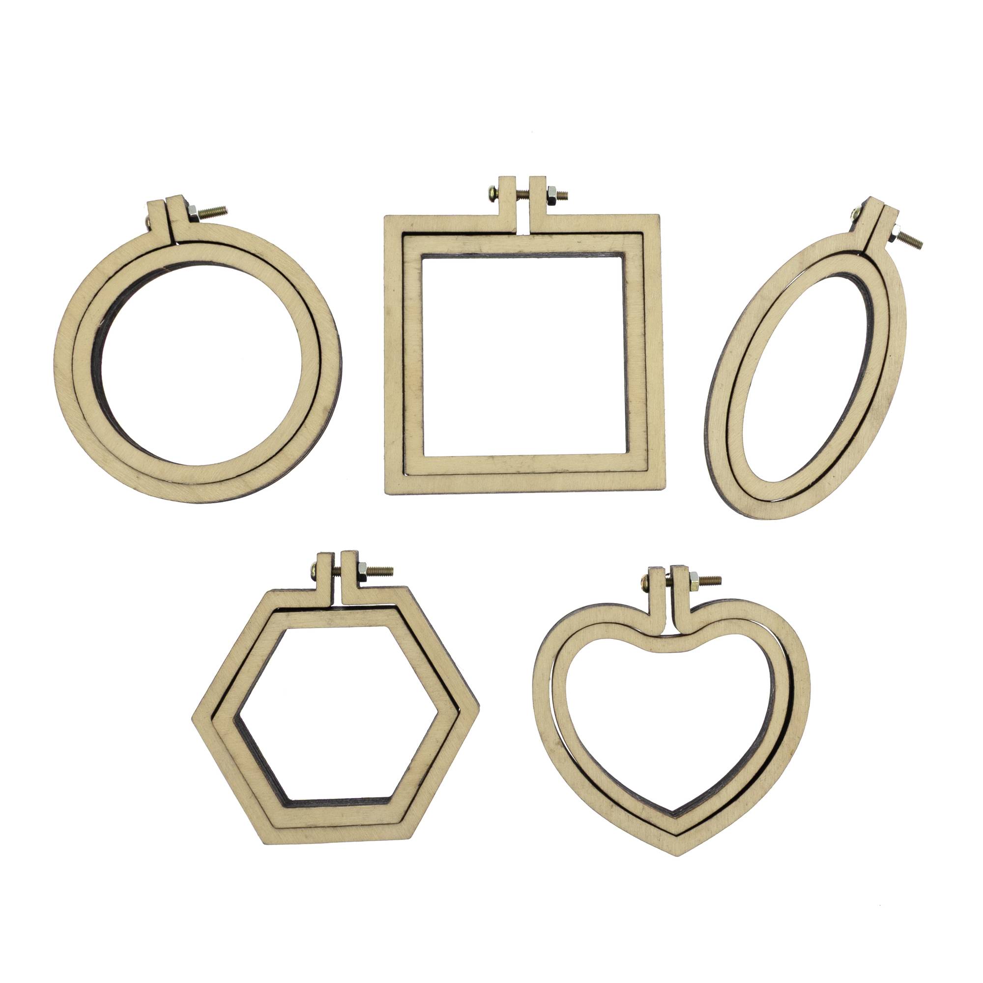 Mini Embroidery Hoops 5 Pack