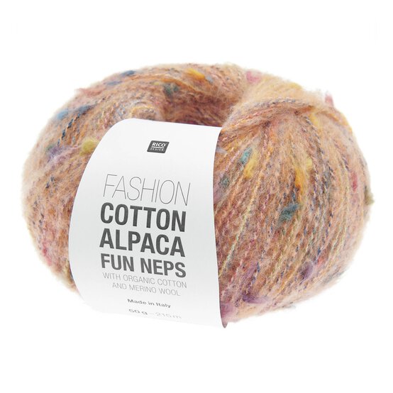 Rico Fashion Apricot Cotton Alpaca Fun Neps 50g