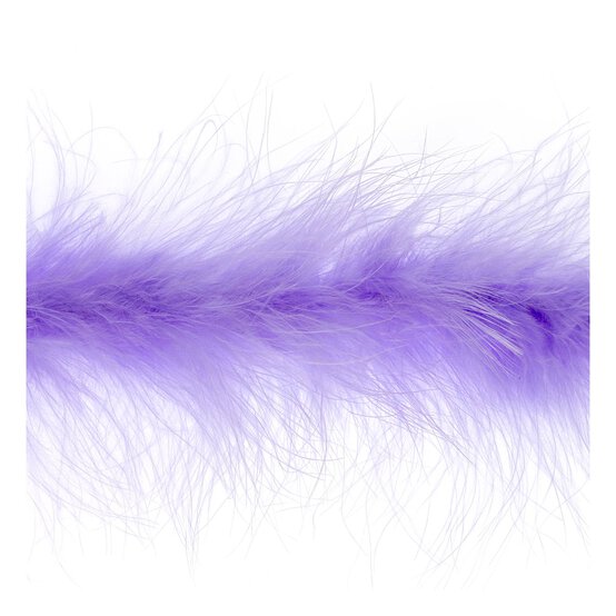 Lavender Luxury Marabou Trim by the Metre
