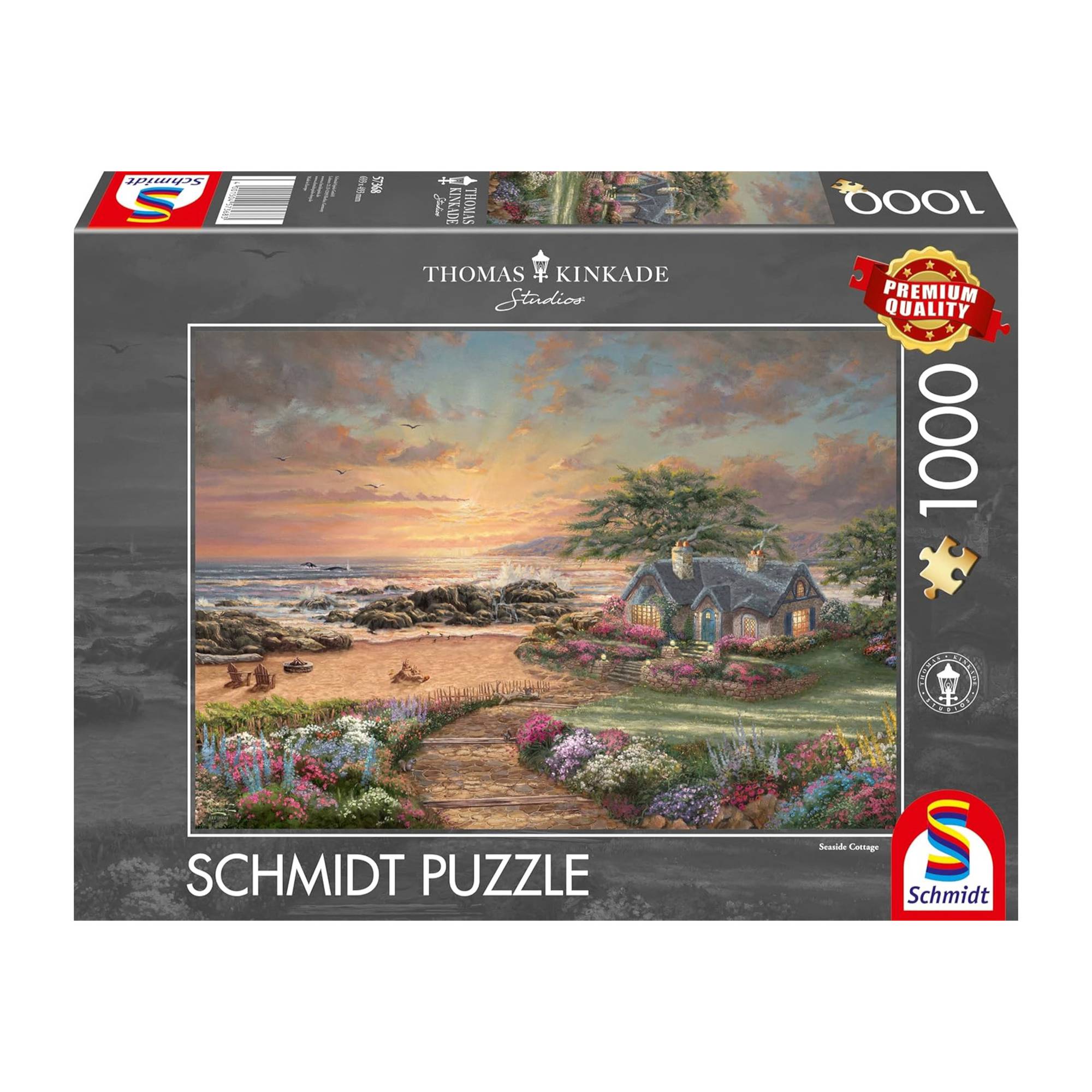 Schmidt Thomas Kinkade Seaside Cottage Jigsaw Puzzle 1000 Pieces