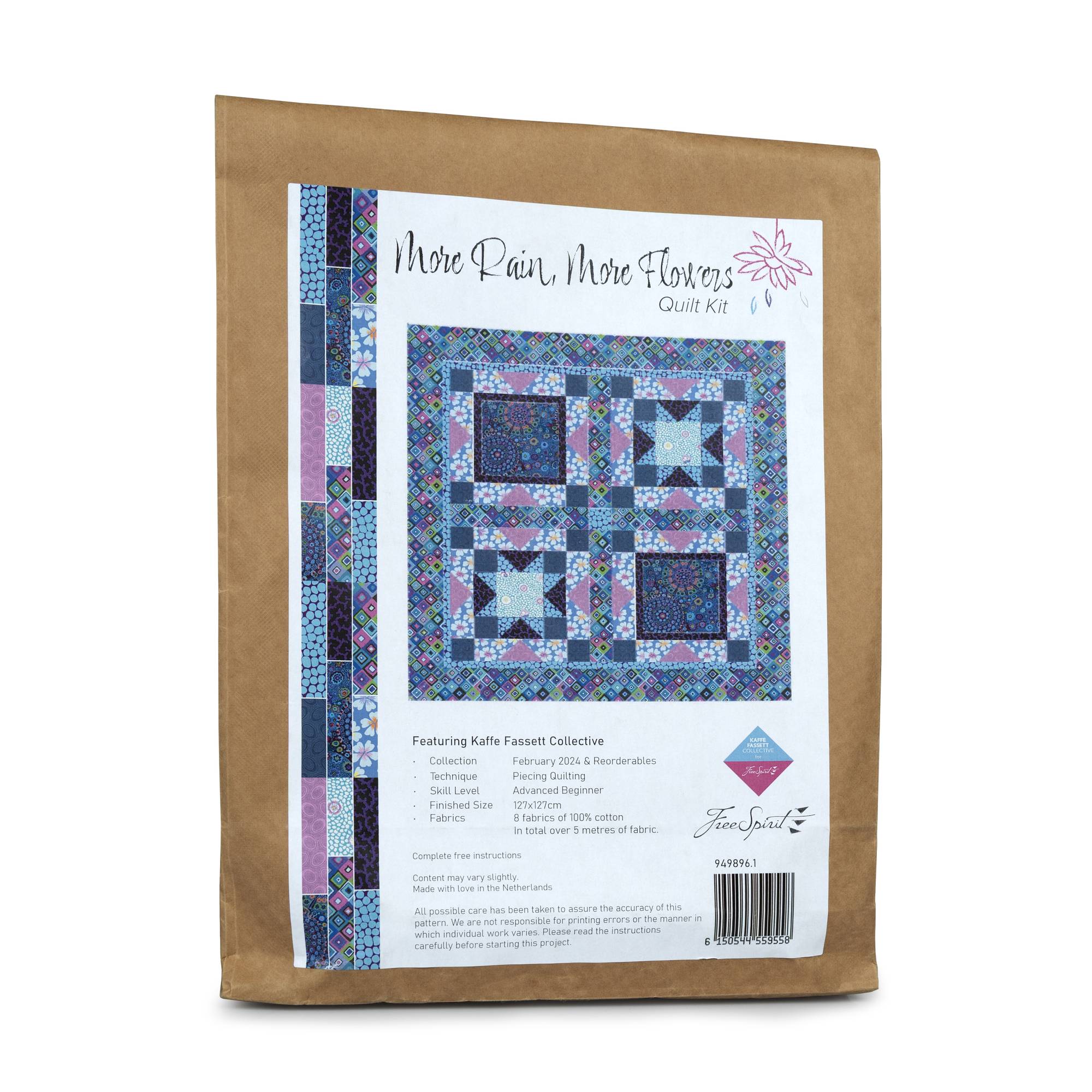 Kaffe Fassett More Rain More Flowers Quilt Kit
