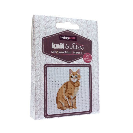 Mini Cat Cross Stitch Kit