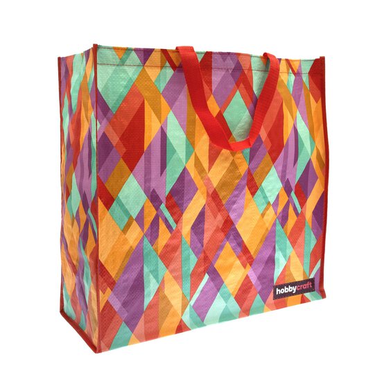 Abstract Geometric Woven Bag for Life