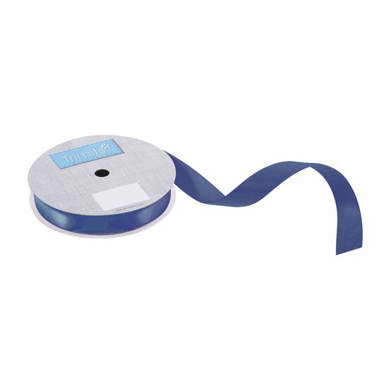 Trimits Navy Double-Faced Satin Ribbon by the Metre 15mm