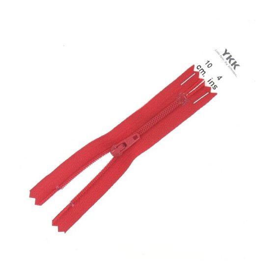 YKK Red Dress and Skirt Zip 10cm