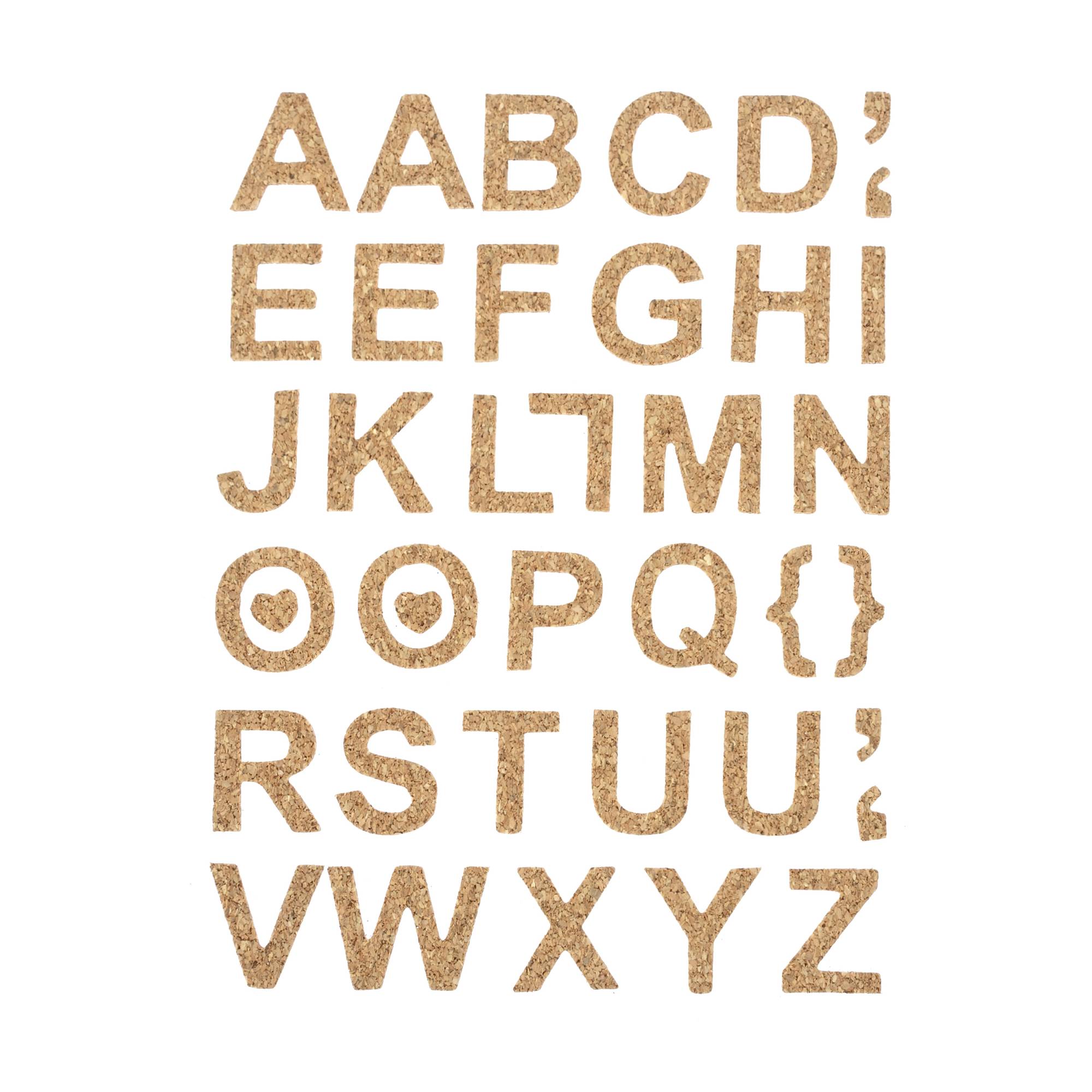 Alphabet Cork Toppers 39 Pack