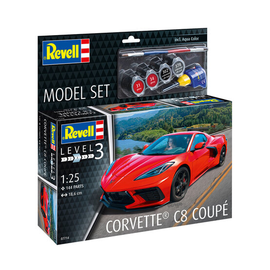Revell Corvette C8 Coup&eacute; Model Set 1:25