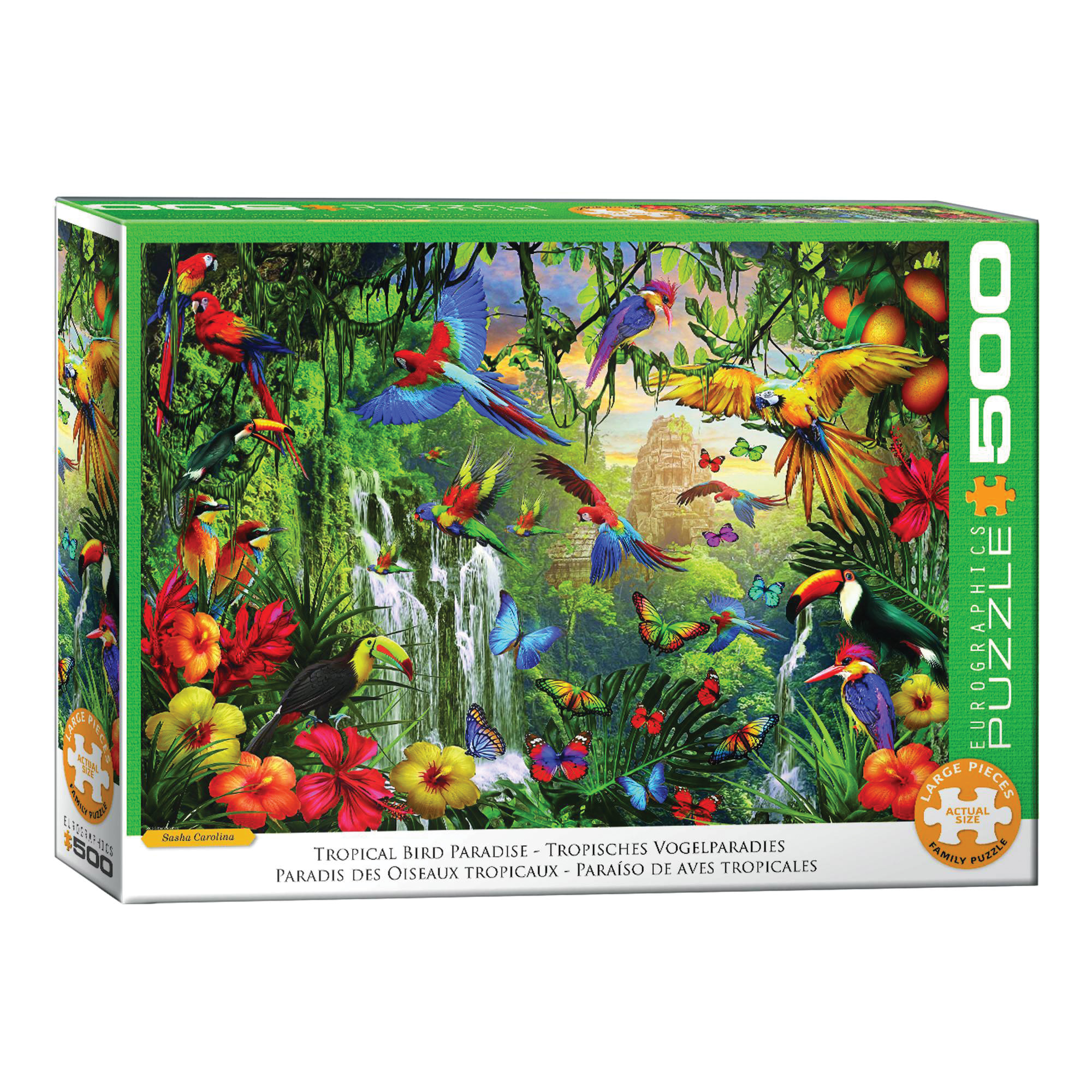 Eurographics Tropical Bird Paradise Jigsaw Puzzle 500 XL Pieces