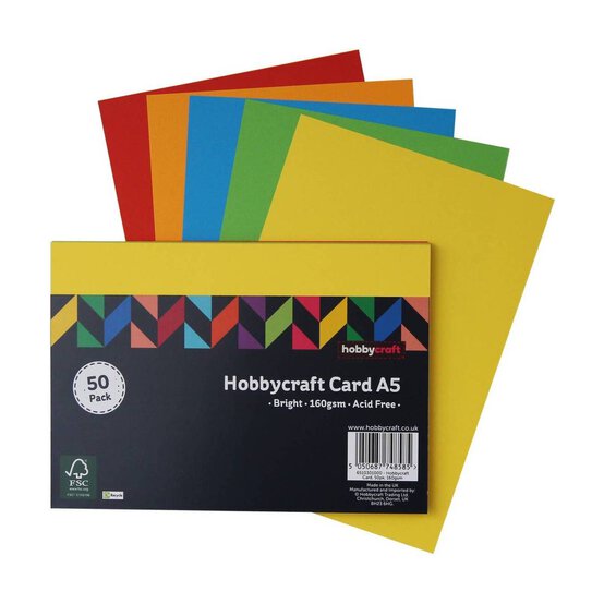 Bright Card A5 50 Pack