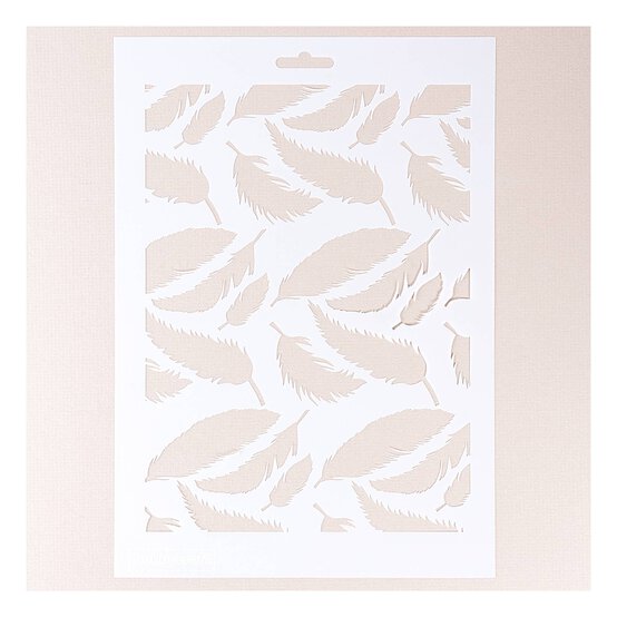 Feather Pattern Stencil 21cm x 29cm