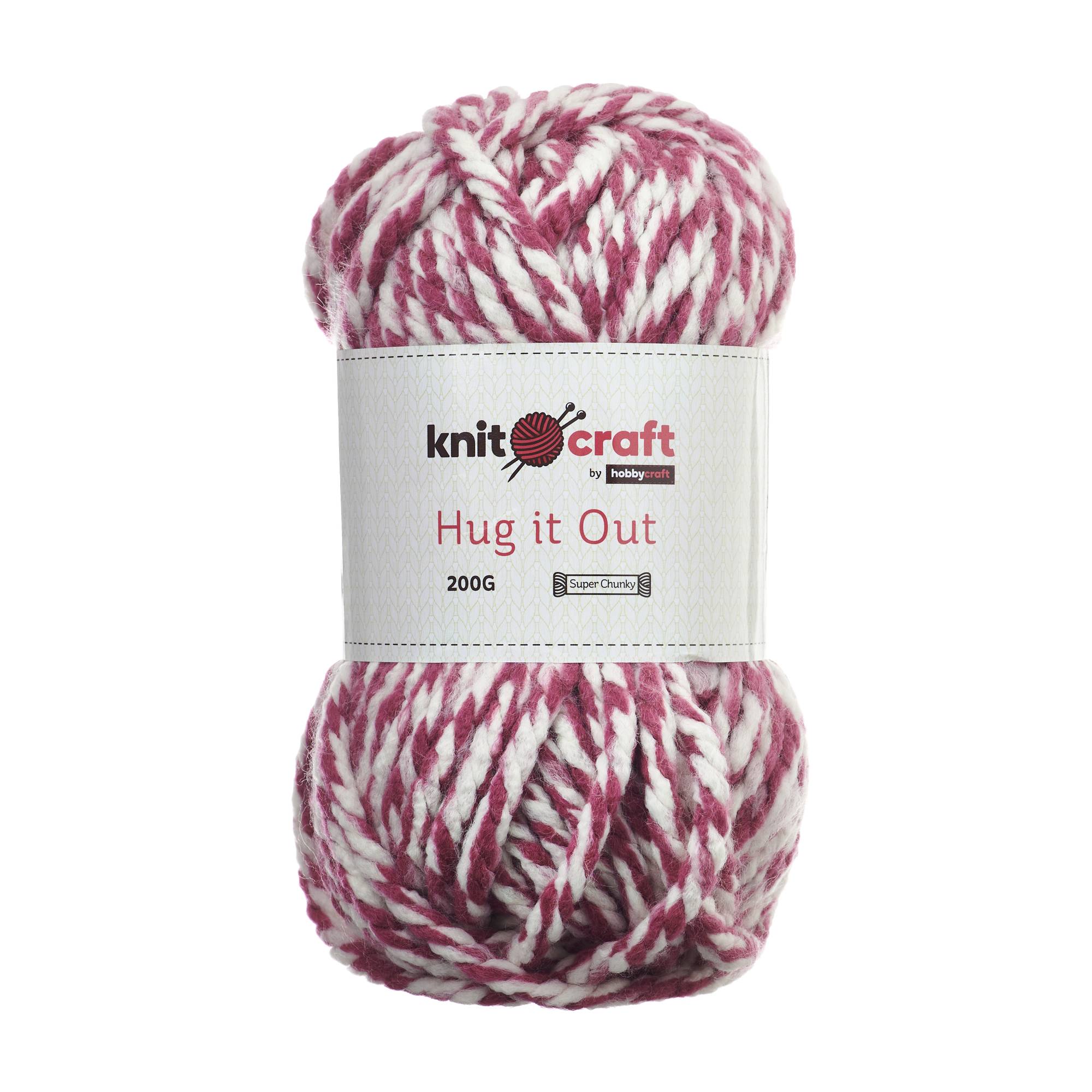 Knitcraft Dusky Pink Fleck Hug It Out Yarn 200g