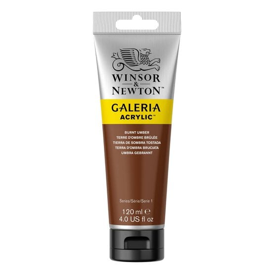 Winsor & Newton Galeria Burnt Umber Acrylic Paint 120ml