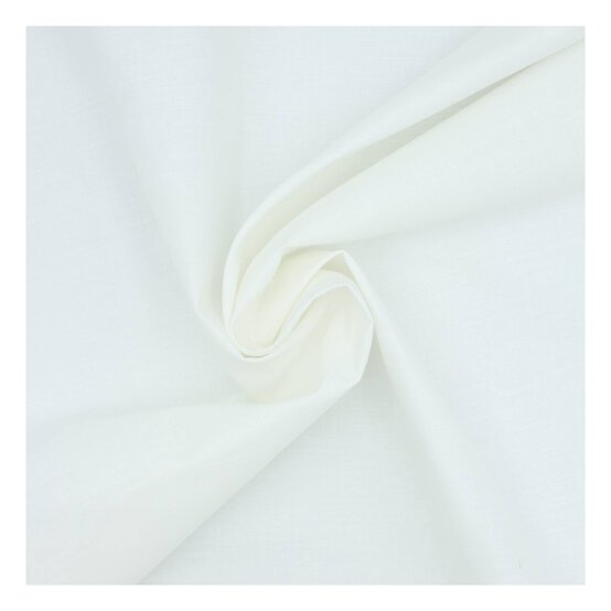 Ivory Polycotton Extra Wide Fabric by the Metre