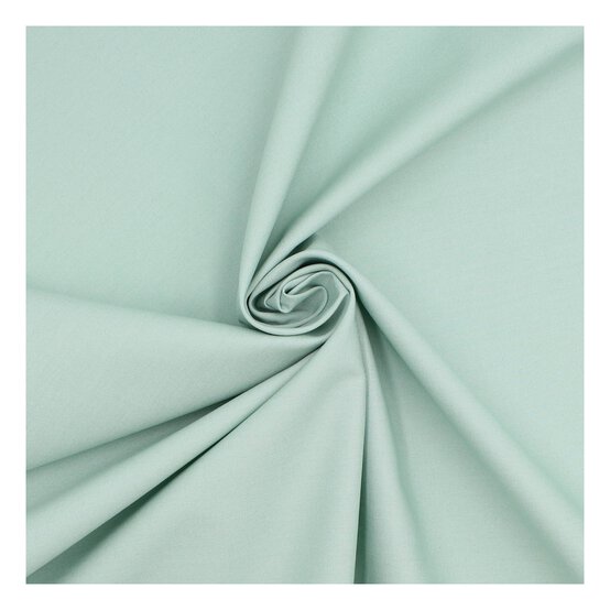 Blue Sage Solid Colour Cotton Fabric?by the Metre