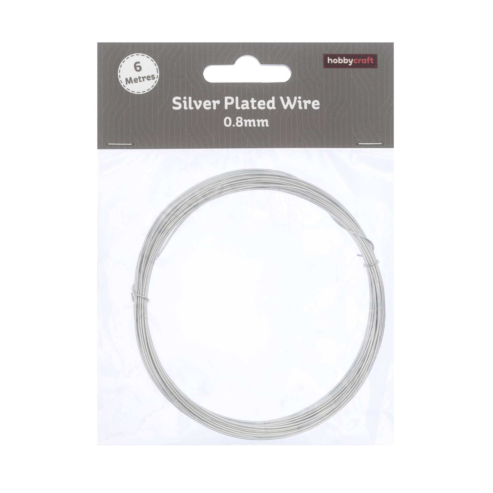 Silver Plated Wire 0.8mm x 6m