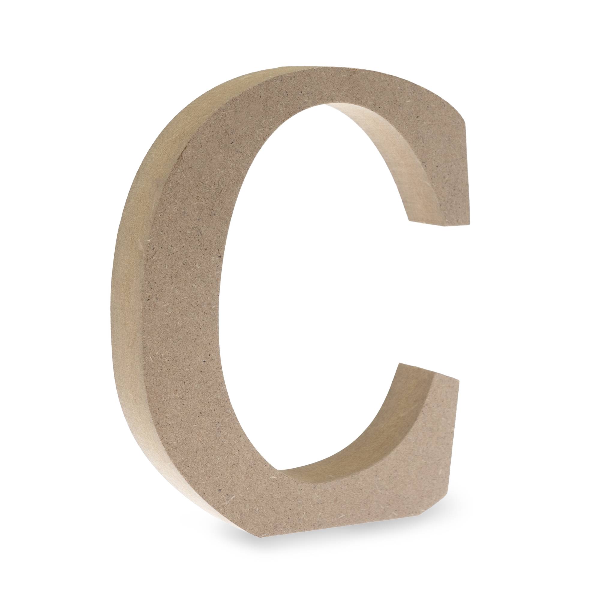 MDF Wooden Letter C 13cm