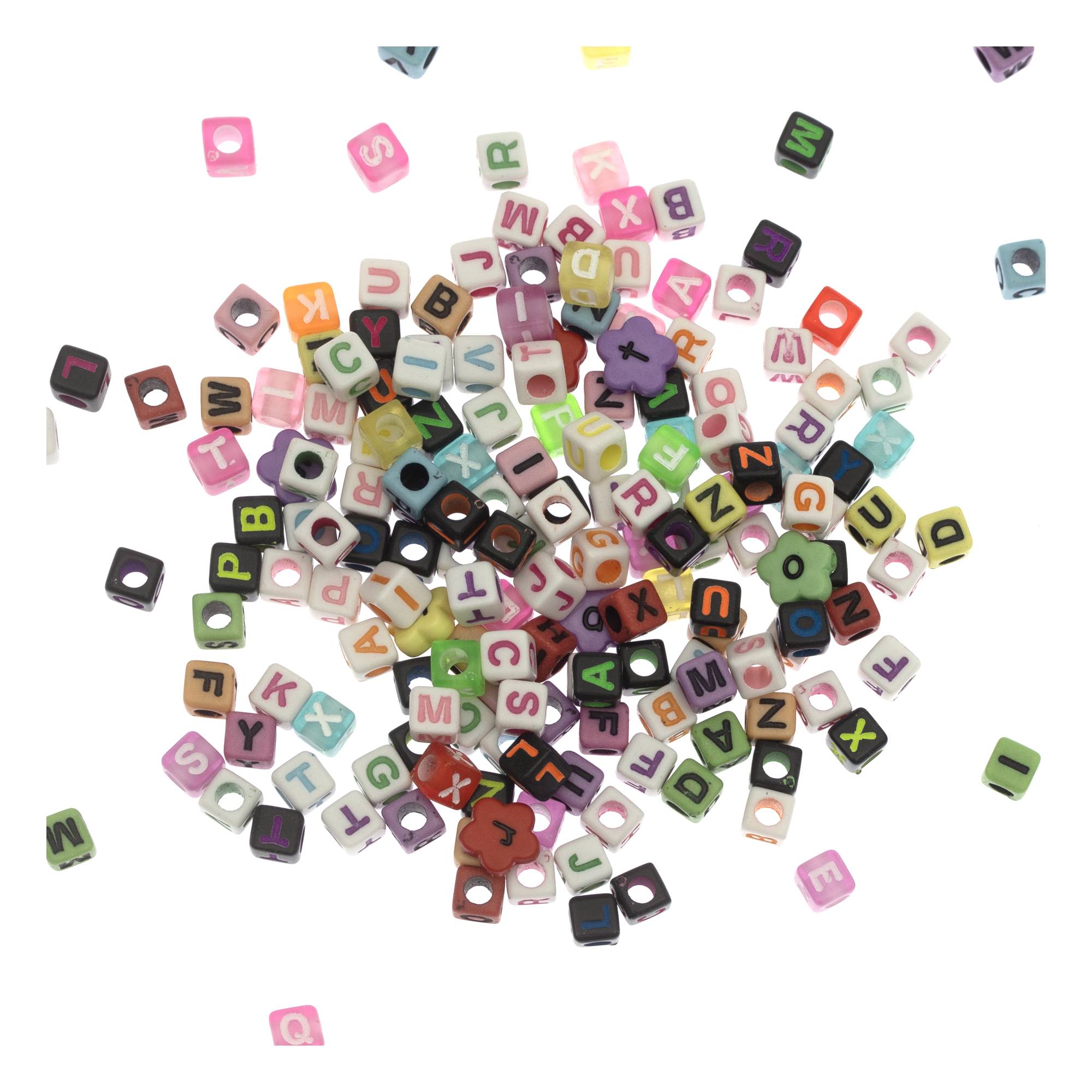 Bright Alphabet Beads 50g