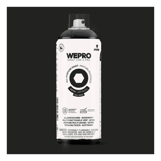 MTN WEPRO Cosmos Black Satin All-Purpose Paint 400ml