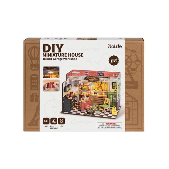 Rolife Garage Workshop Miniature House Kit