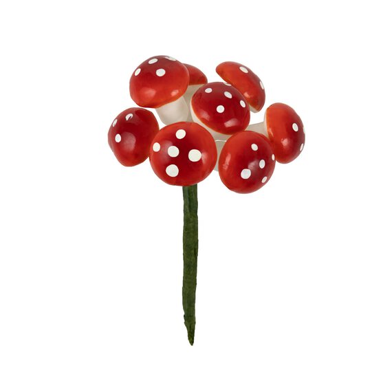 Mini Toadstool Picks 7cm 8 Pack