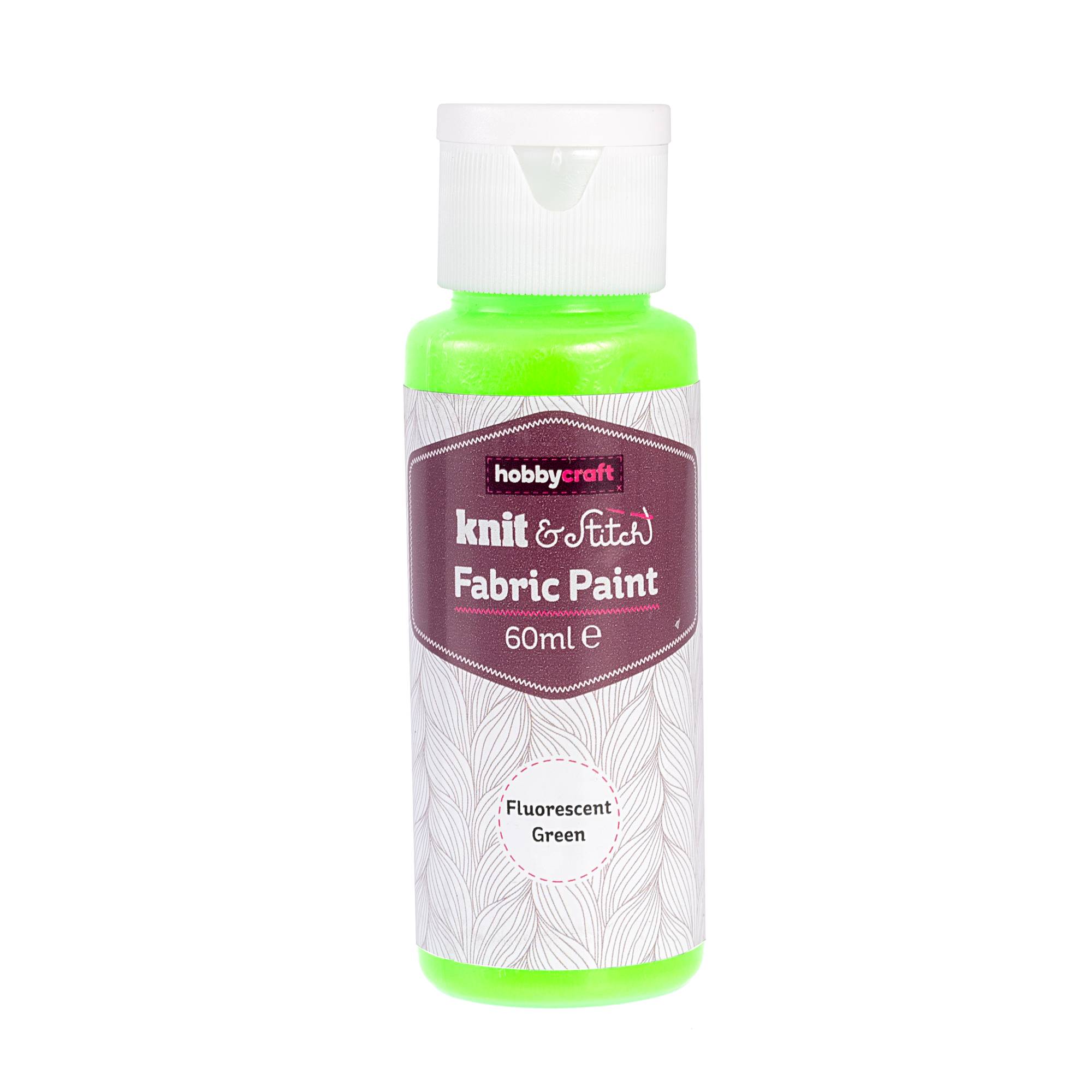 Fluorescent Green Fabric Paint 60ml